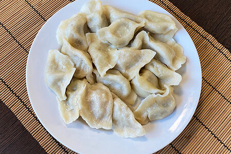 Китайские пельмени вареные
