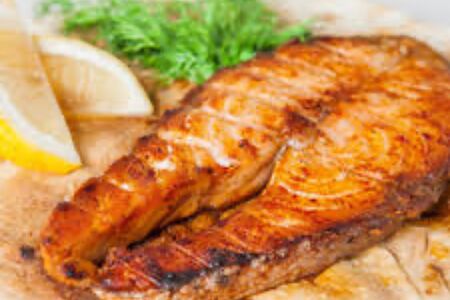 Шашлык из стейка семги