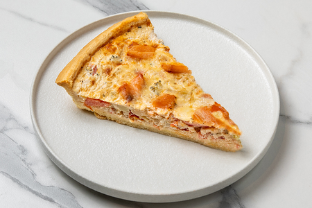 Киш с семгой