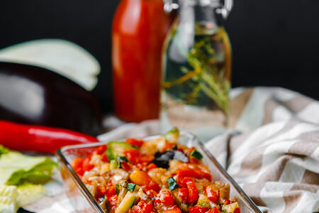 Овощной салат на углях