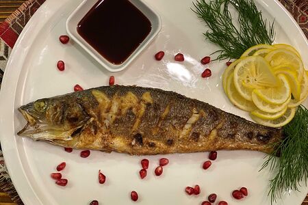 Сибас на мангале