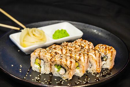 Опаленный лосось