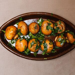 Грибы на мангале