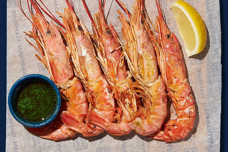 Аргентинские креветки на гриле