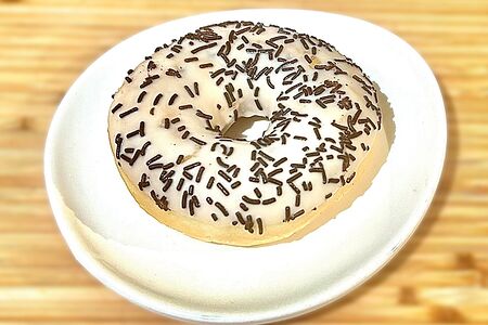 Пончик шоколадный