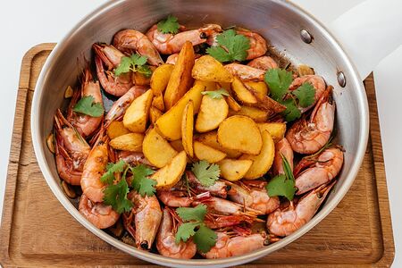 Жареные креветки