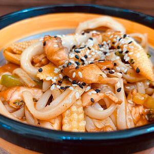 Морепродукты кимчи острые