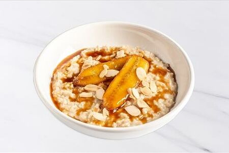 Овсяная каша с карамелизированным бананом