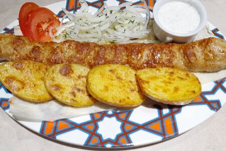 Люля из индейки с картошкой