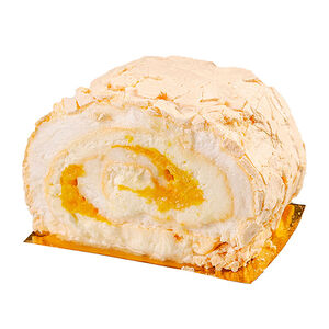 Рулет меренговый с манго и маракуйей