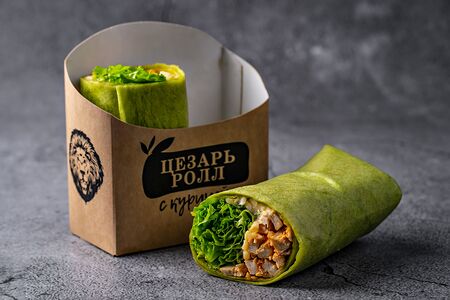 Цезарь ролл с курицей