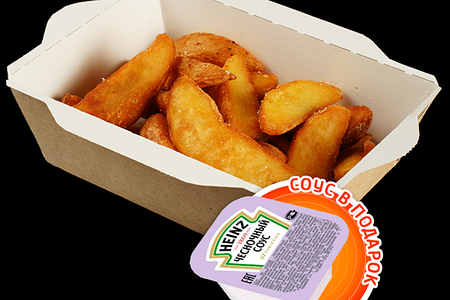 Картофель по-деревенски с соусом