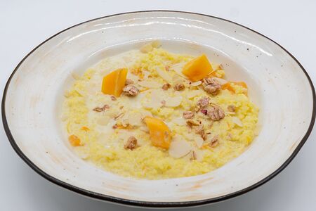 Пшенная каша с печёной тыквой