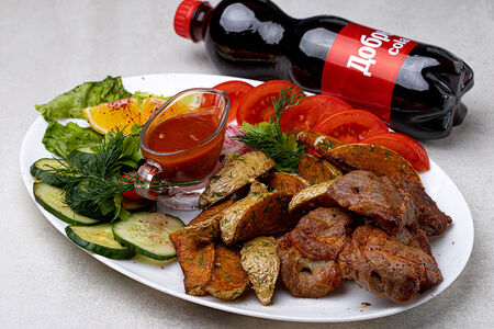 Комбо №6 Шашлык из свиной шеи и Добрый Кола