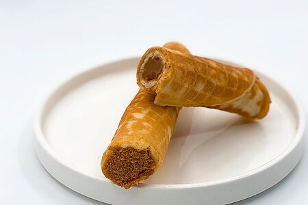 Трубочка с варёной сгущёнкой