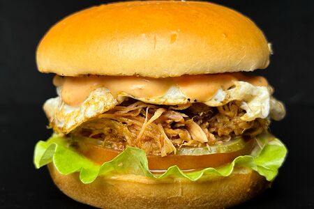 Бургер №4 с рваной говядиной XL