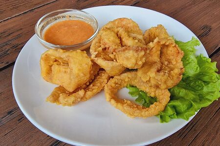 Кальмары в кляре