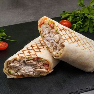 Шаурма на углях из свинины