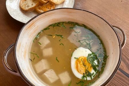 Бульон с цыплёнком и звёздочками