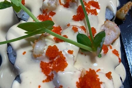 Сливочный ролл с креветкой