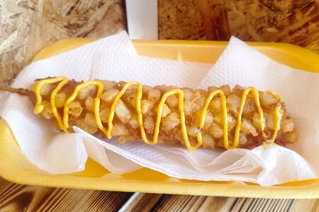 Long с картофельными кубиками