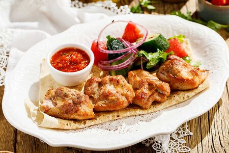 Шашлык из куриного бедра