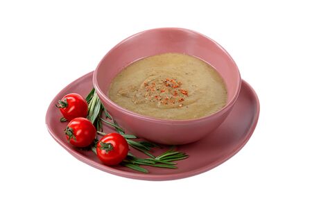 Суп-пюре гороховый с грибами