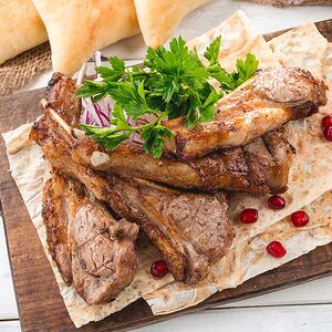 Шашлык из каре ягненка