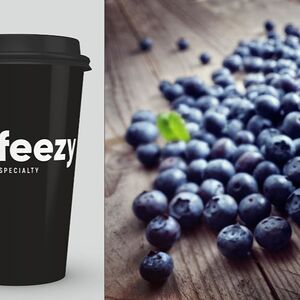 Кофе Раф черника с кокосом