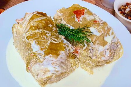 Голубец в сливочном соусе