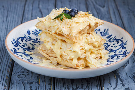 Домашний наполеон с ванильным кремом