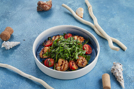 Руккола с креветками