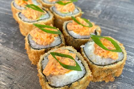 Темпура с тар-таром из лосося