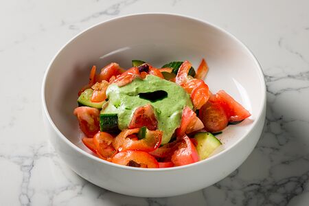 Греческий салат с юдзу