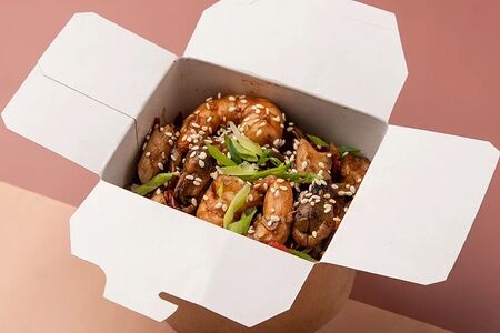 Вок с морепродуктами