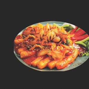 Токпокки с морепродуктами