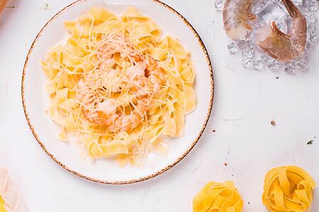 Паста с креветками