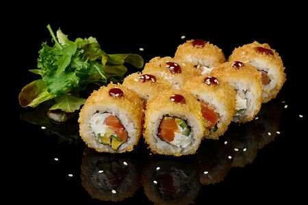 Ролл темпура с лососем