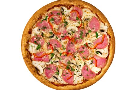 Пицца Ветчина с грибами большая