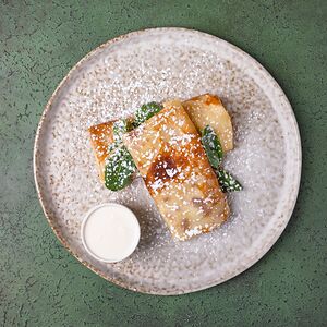 Блины с творогом