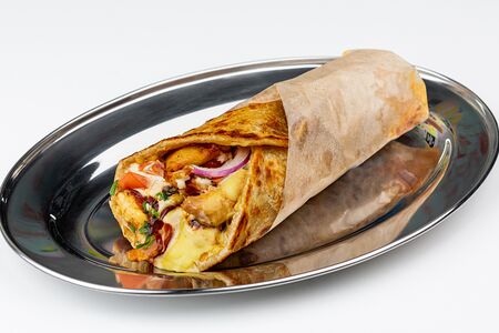 Роти ролл с сыром и курицей