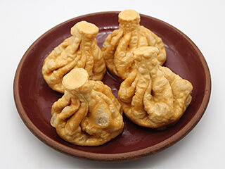 Хинкали с сыром жареные