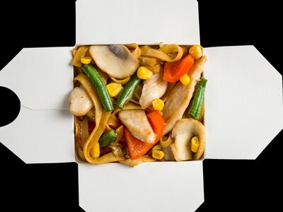 Вкусный вок с курицей