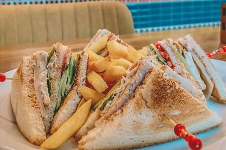 Сэндвич Клаб с картофелем фри