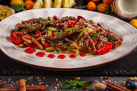 Харусаме с говядиной