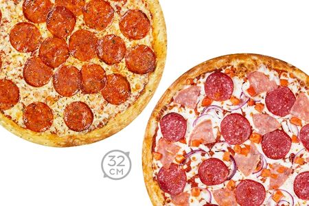 Комбо 2 пиццы 32 см пепперони, вкусная