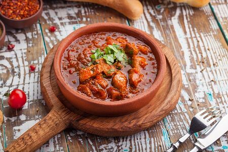 Чашушули с говядиной