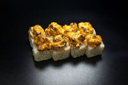 Запеченный с мидиями