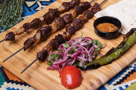 Шашлык из бараньей печени