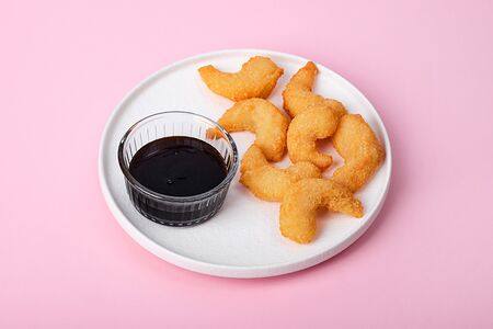 Креветки темпура с соусом терияки